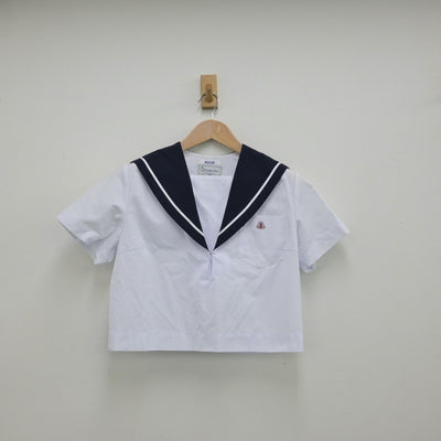 【中古】愛知県 惟信高等学校 女子制服 2点（セーラー服・スカート）sf013344