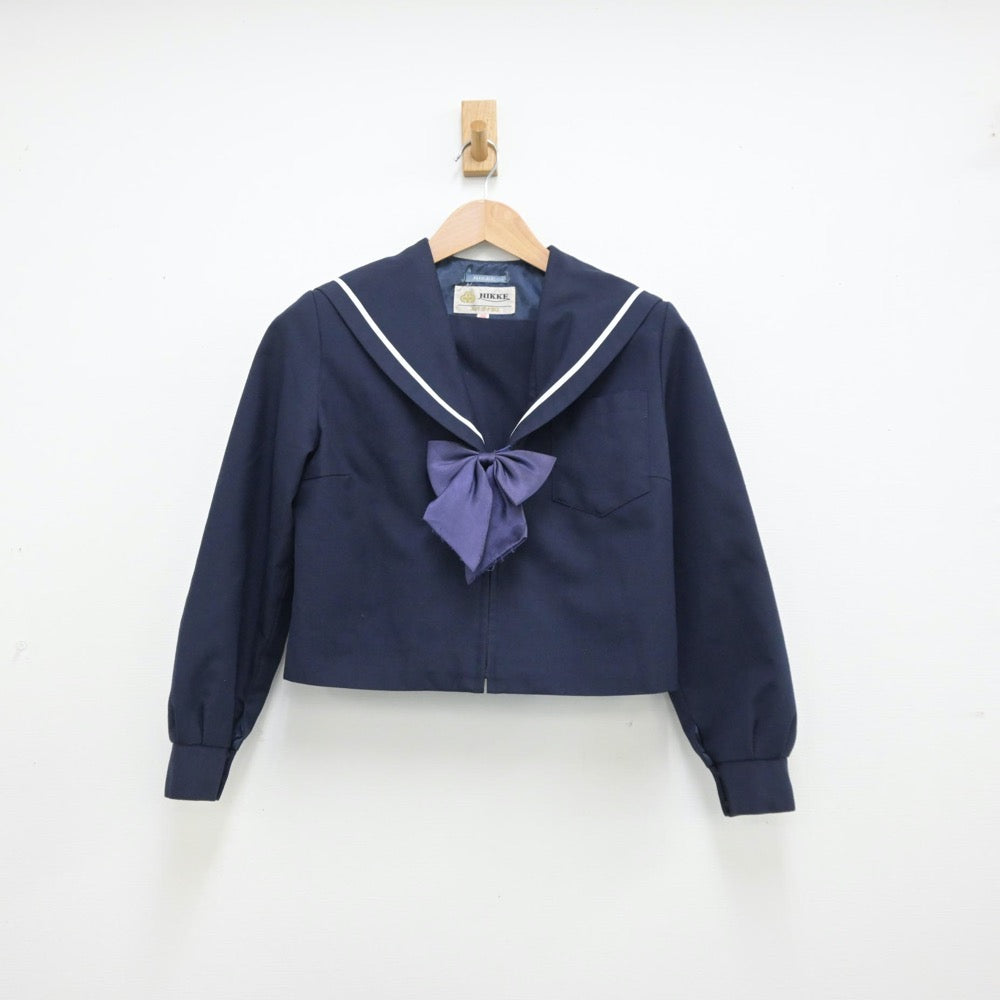 【中古】愛知県 惟信高等学校 女子制服 4点（セーラー服・スカート・スカート）sf013345