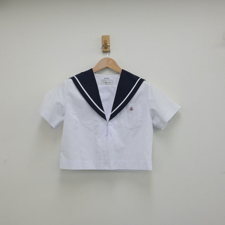 【中古】愛知県 惟信高等学校 女子制服 2点（セーラー服・スカート）sf013346