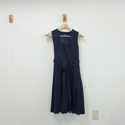 【中古】福岡県 大刀洗中学校 女子制服 3点（セーラー服・ジャンパースカート）sf013347