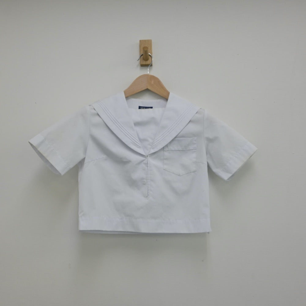 【中古】福岡県 大刀洗中学校 女子制服 3点（セーラー服・スカート）sf013348