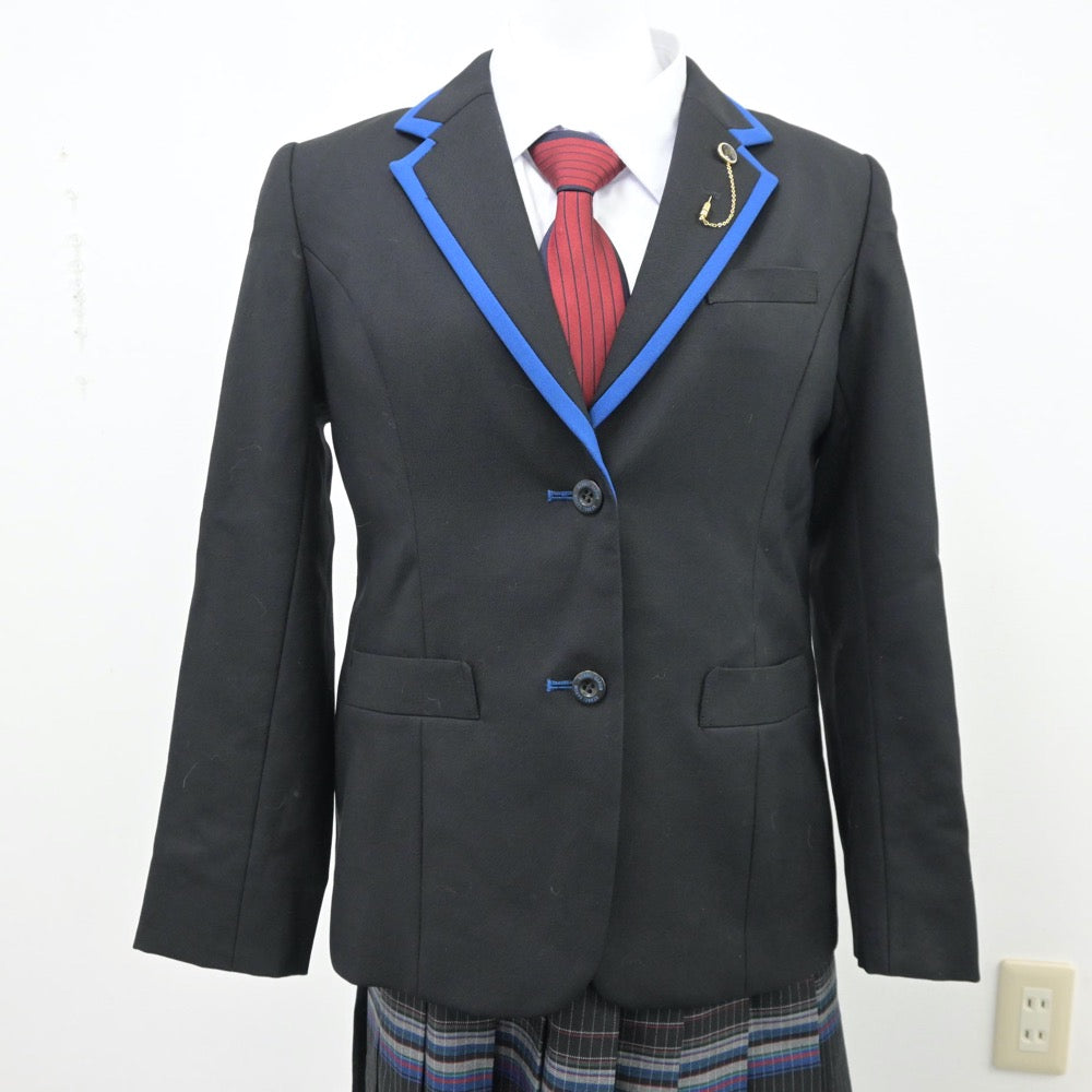 【中古】大阪府 賢明学院高等学校 女子制服 5点（ブレザー・シャツ・スカート）sf013349