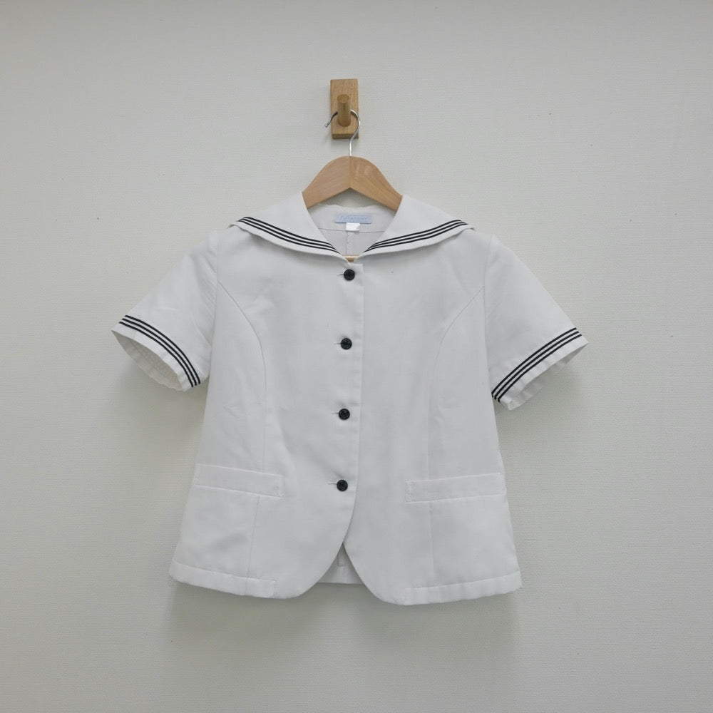 【中古】大阪府 賢明学院高等学校 女子制服 2点（セーラー服・スカート）sf013350