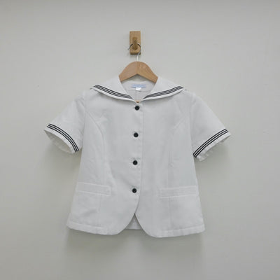 【中古】大阪府 賢明学院高等学校 女子制服 2点（セーラー服・スカート）sf013350