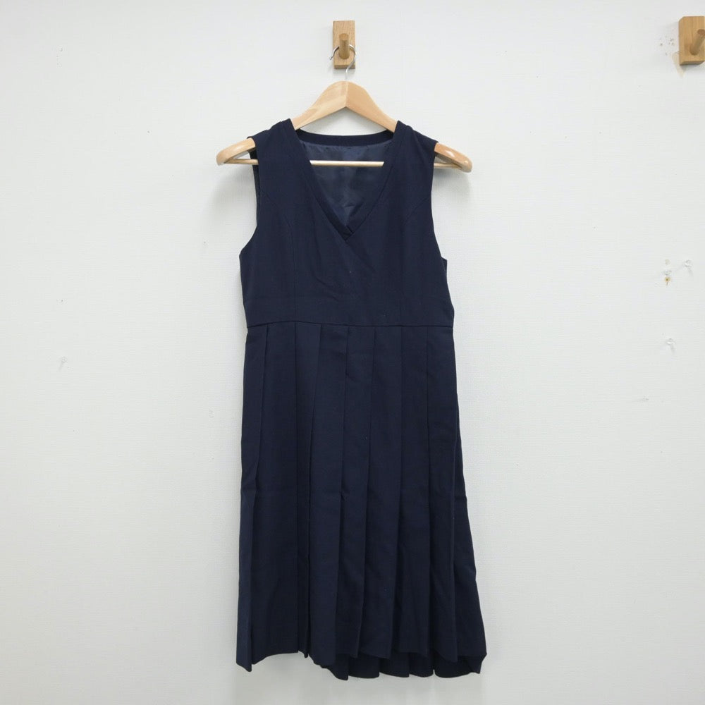 【中古】熊本県 必由館高等学校 女子制服 3点（ブレザー・シャツ・ジャンパースカート）sf013354