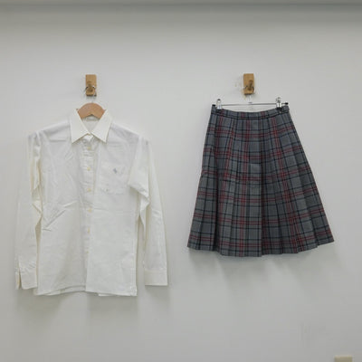 【中古】東京都 東京女子学園中学校 女子制服 2点（シャツ・スカート）sf013361