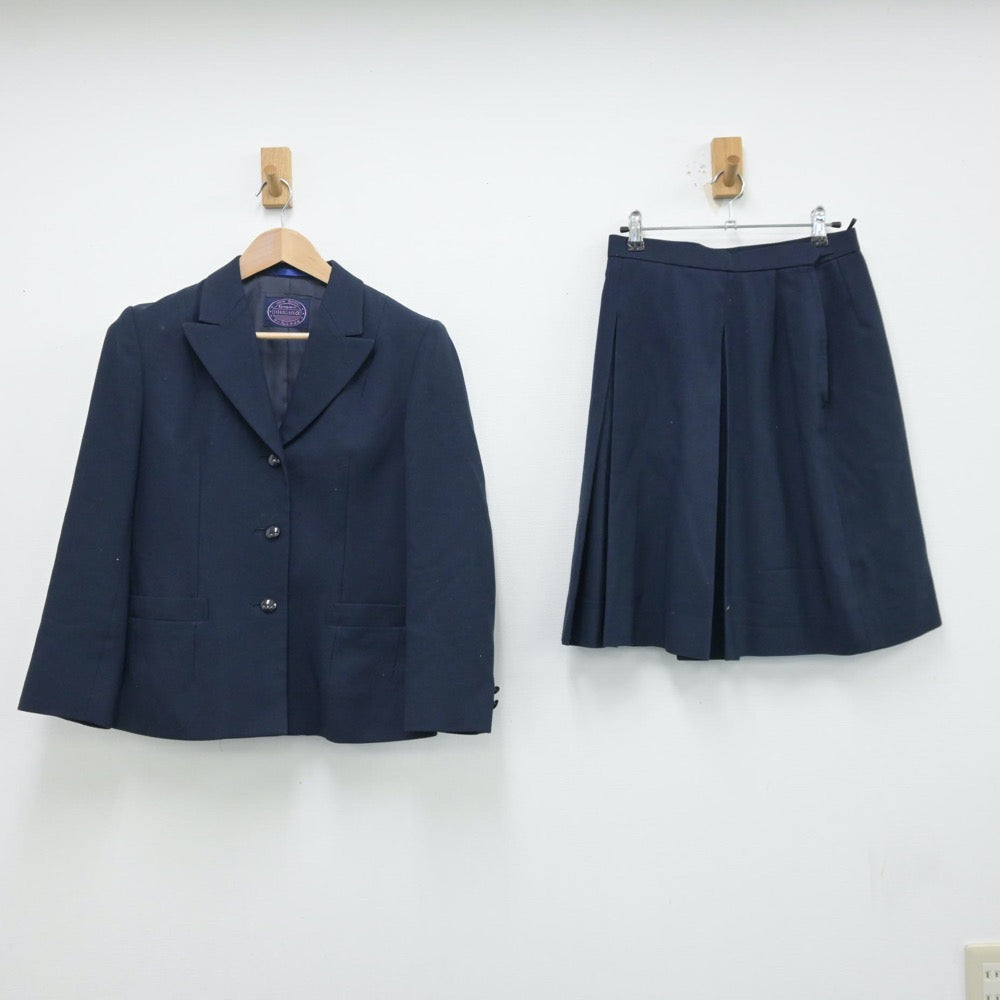 【中古】石川県 金沢二水高等学校 女子制服 3点（ブレザー・スカート）sf013364