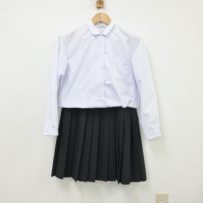 【中古】岐阜県 美濃市立昭和中学校 女子制服 3点（シャツ・スカート）sf013367