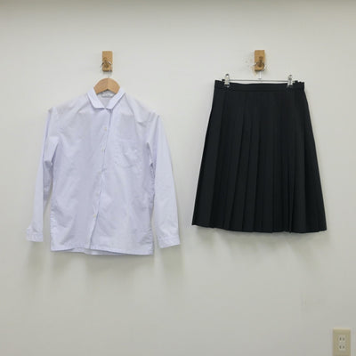 【中古】岐阜県 美濃市立昭和中学校 女子制服 3点（シャツ・スカート）sf013367