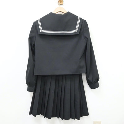 【中古】岐阜県 美濃市立昭和中学校 女子制服 3点（セーラー服・スカート）sf013369