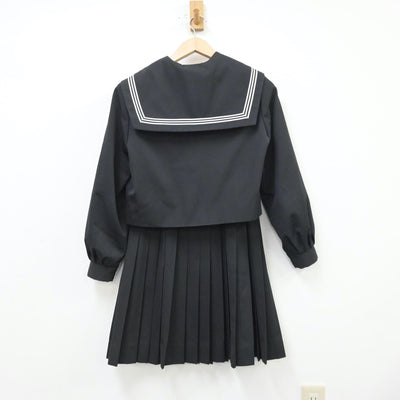 【中古】岐阜県 美濃市立昭和中学校 女子制服 4点（セーラー服・スカート）sf013370