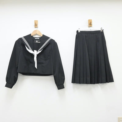 【中古】岐阜県 美濃市立昭和中学校 女子制服 4点（セーラー服・スカート）sf013370