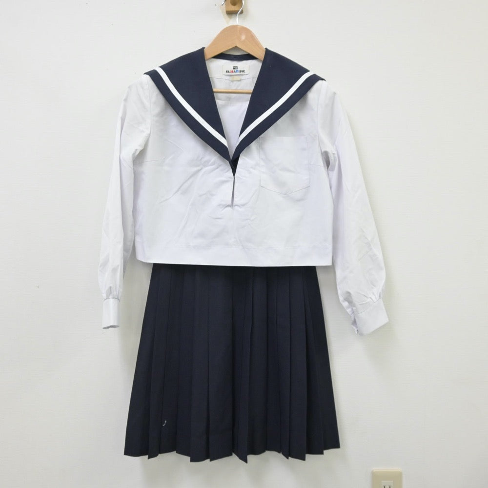 【中古】愛知県 愛知県立刈谷高等学校 女子制服 2点（セーラー服・スカート）sf013374