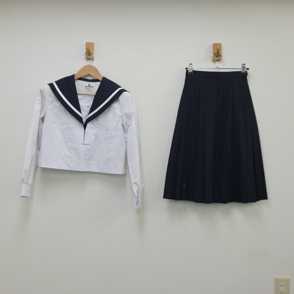 【中古】愛知県 愛知県立刈谷高等学校 女子制服 2点（セーラー服・スカート）sf013374