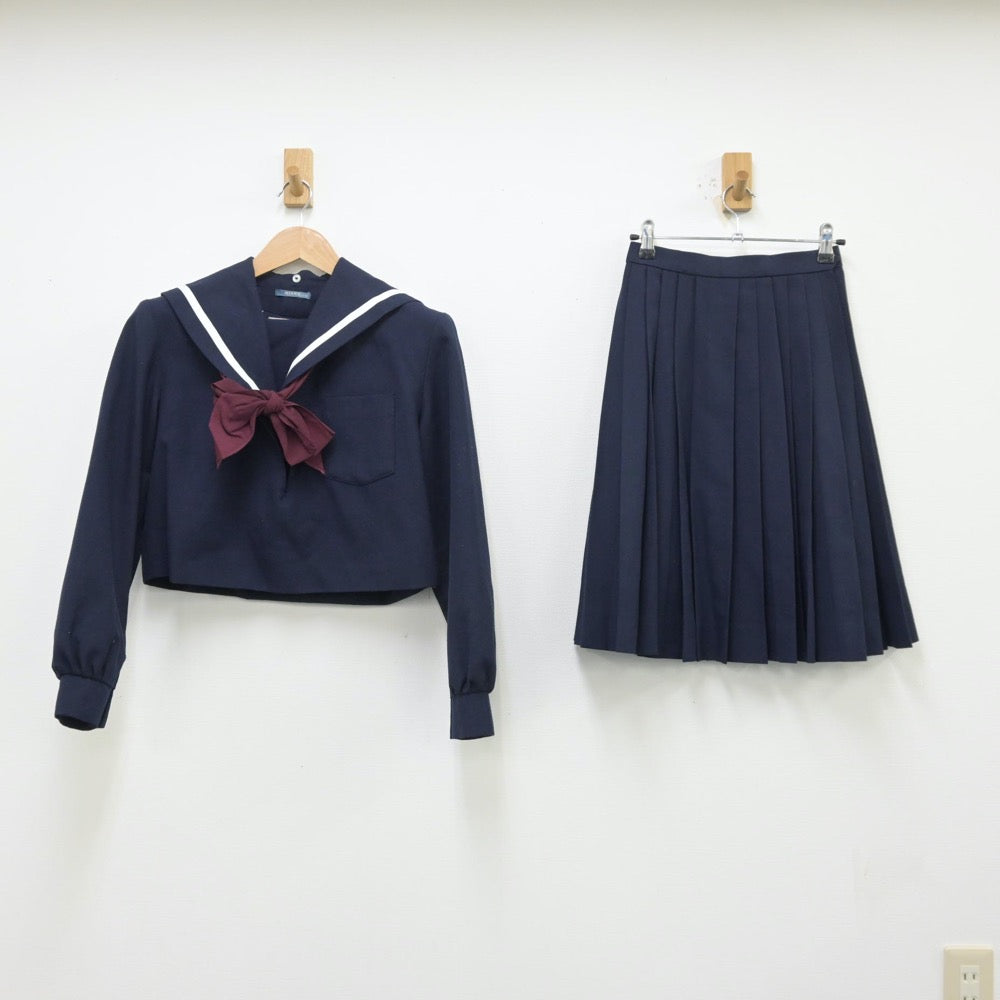 【中古】愛知県 愛知県立刈谷高等学校 女子制服 3点（セーラー服・スカート）sf013376