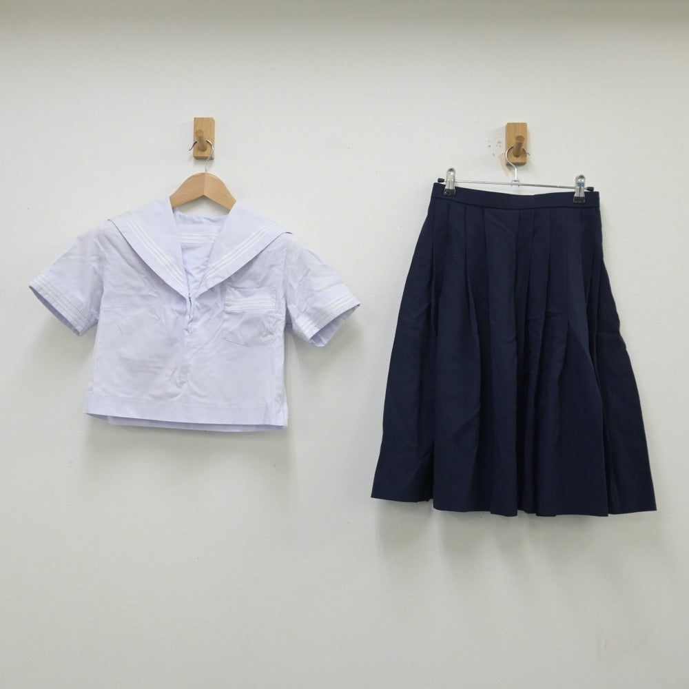 【中古】大阪府 大谷中学校 女子制服 3点（セーラー服・スカート）sf013378