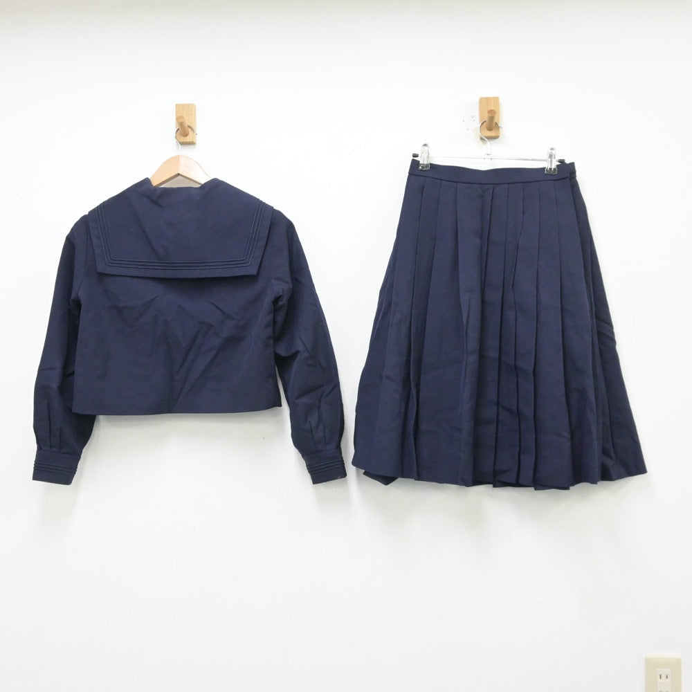 【中古】大阪府 大谷中学校 女子制服 4点（セーラー服・ニット・スカート）sf013379