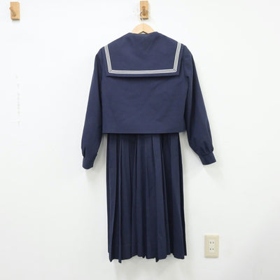 【中古】福岡県 福岡市立金武中学校 女子制服 3点（セーラー服・ジャンパースカート）sf013381