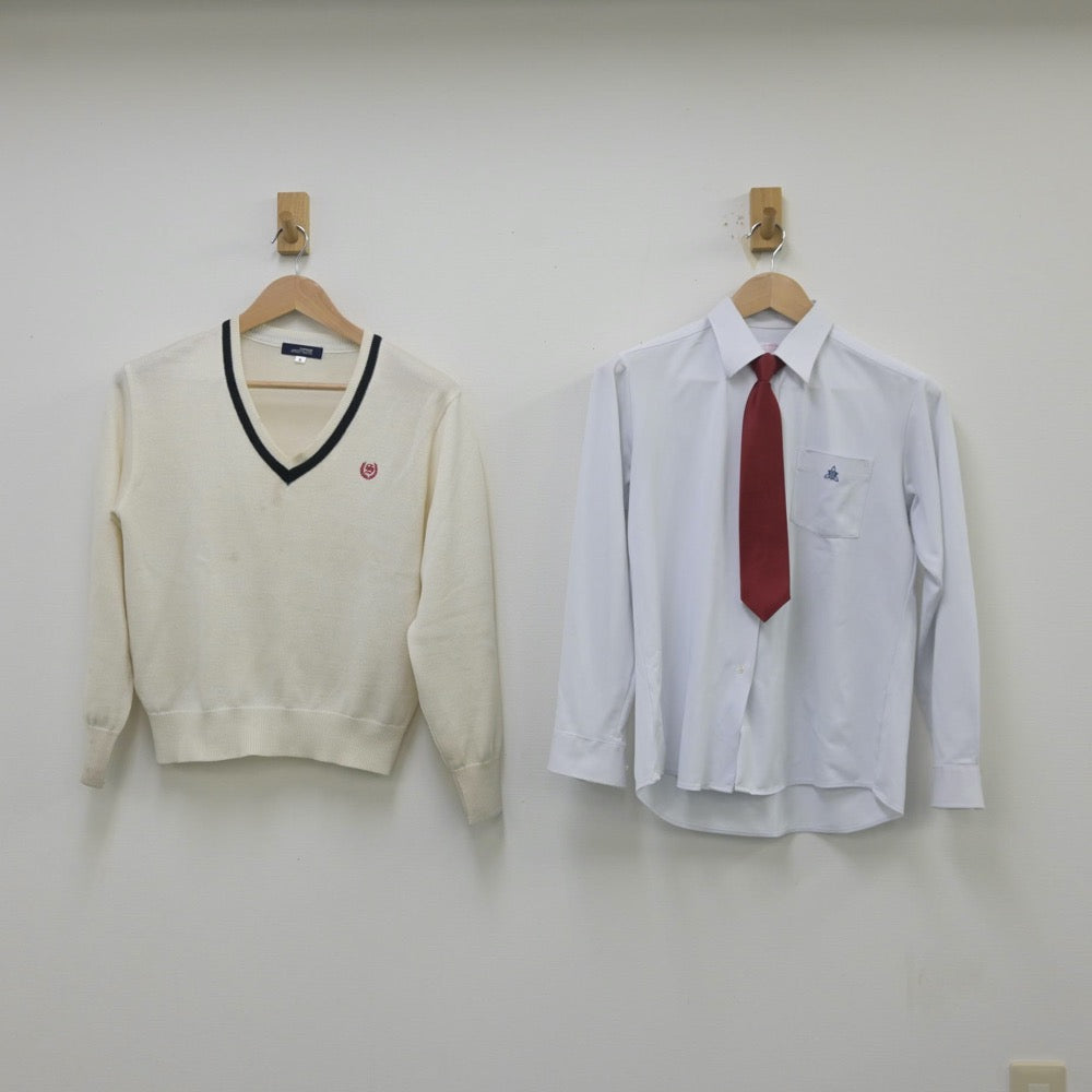 【中古】福岡県 福岡市立西陵高等学校 女子制服 5点（ブレザー・シャツ・ニット・スカート）sf013384