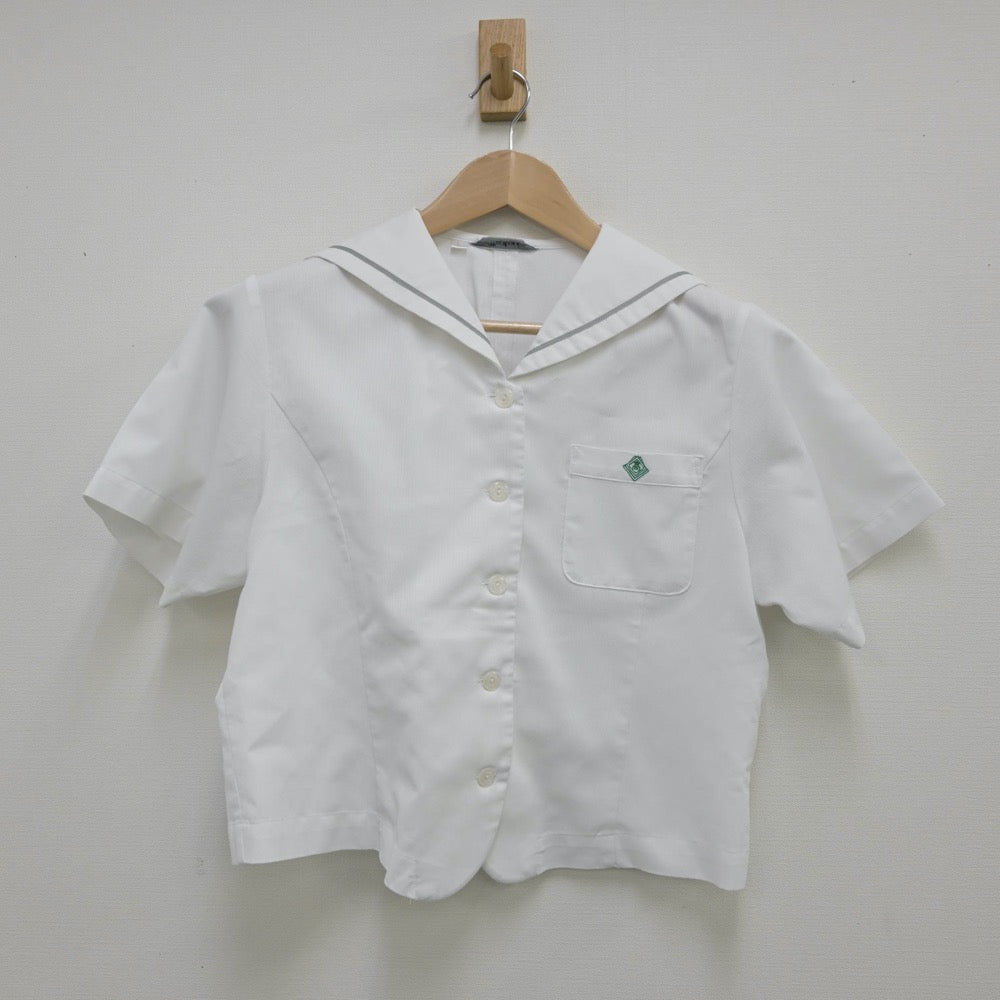 【中古】 富山県立大門高等学校 女子制服 3点（セーラー服・スカート）sf013393