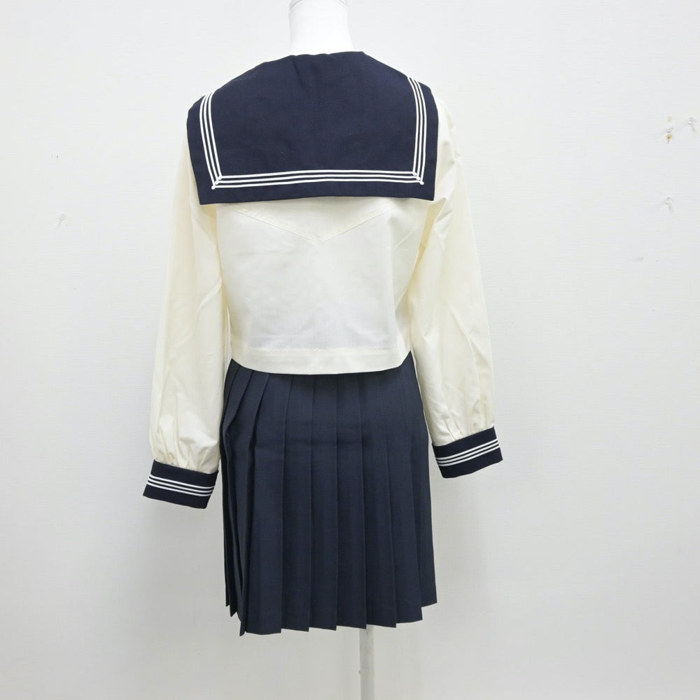 【中古】東京都 国学院久我山高等学校 女子制服 5点（セーラー服・ニット・スカート）sf013400