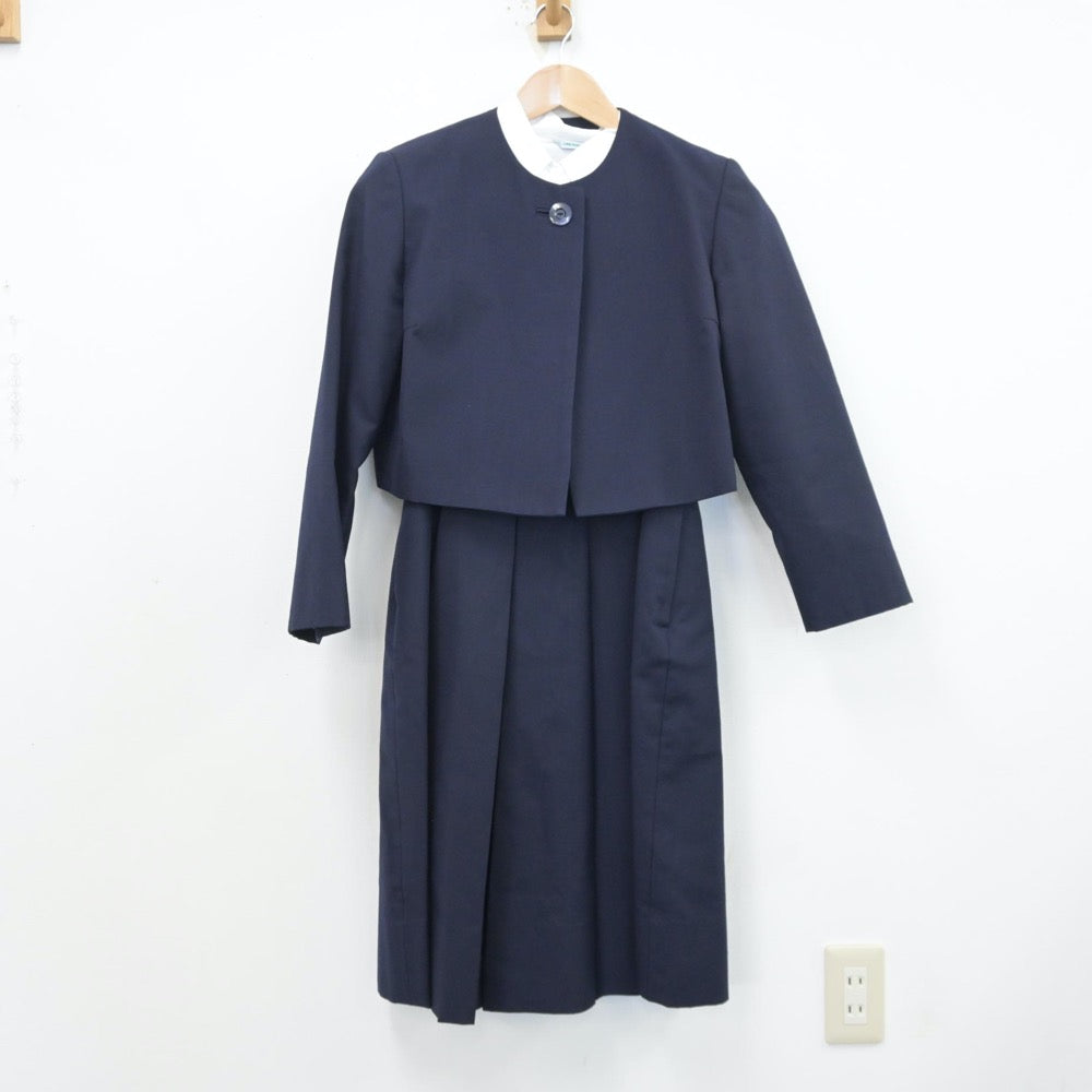 【中古】東京都 純心女子高等学校 女子制服 3点（ブレザー・シャツ・ジャンパースカート）sf013404