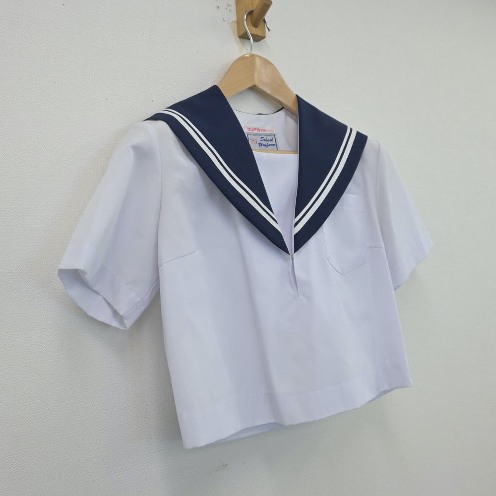 【中古】愛知県 豊田西高等学校 女子制服 2点（セーラー服）sf013406