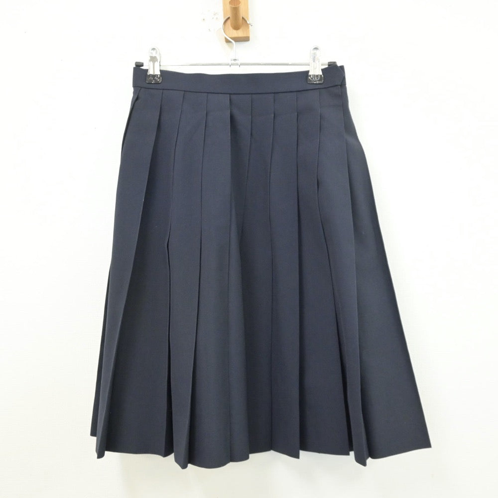 【中古】静岡県 沼津西高等学校 女子制服 2点（セーラー服・スカート）sf013415