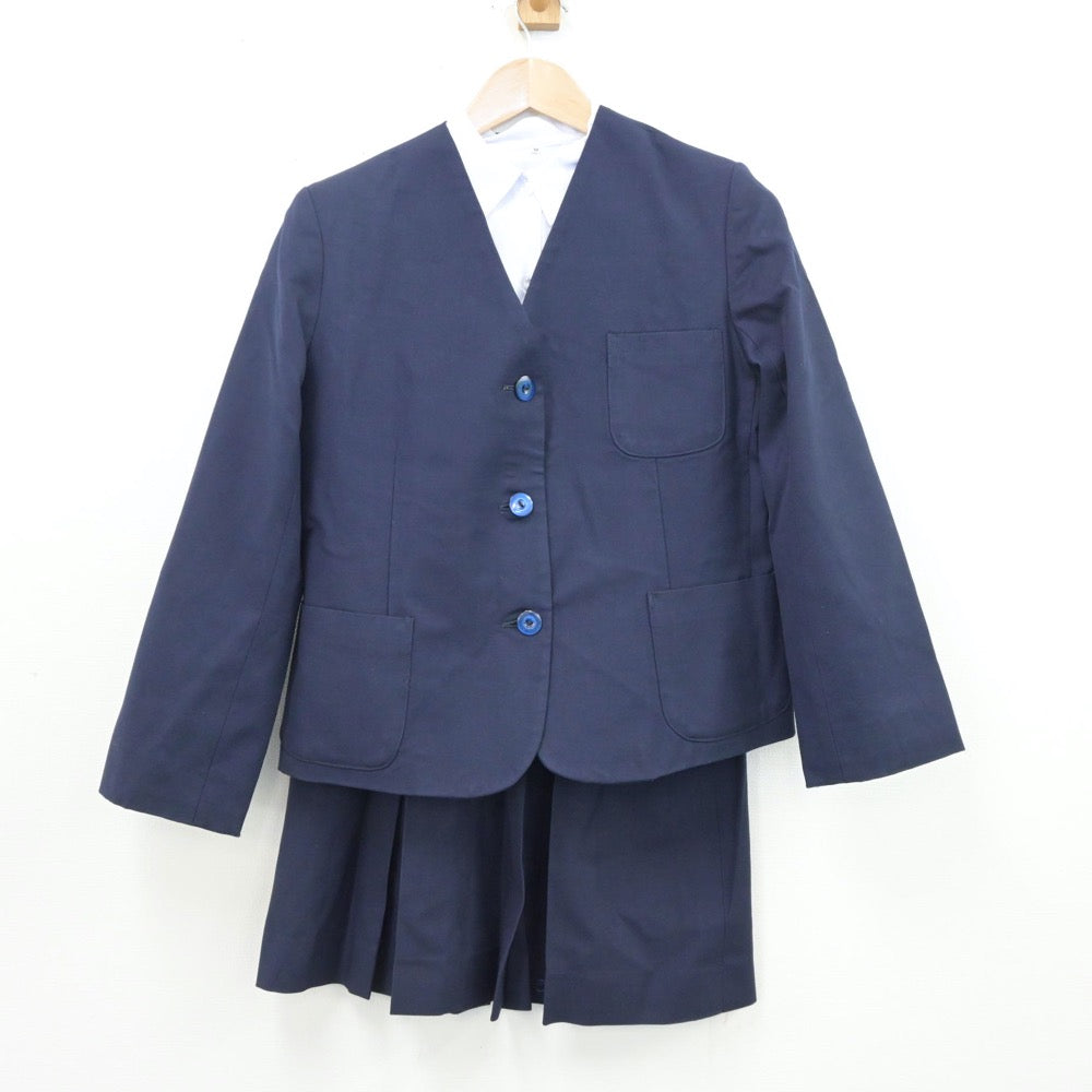 【中古】岐阜県 中津高等学校 女子制服 3点（ブレザー・シャツ・スカート）sf013420