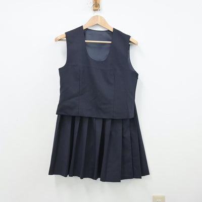 【中古】東京都 清瀬中学校 女子制服 4点（ブレザー・ベスト・スカート）sf013428