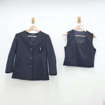 【中古】東京都 清瀬中学校 女子制服 4点（ブレザー・ベスト・スカート）sf013428