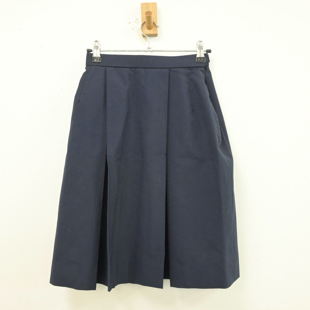 【中古】岐阜県 中津高等学校 女子制服 3点（シャツ・ニット・スカート）sf013431