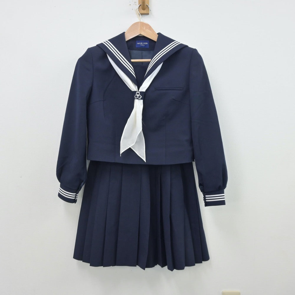 【中古】埼玉県 南中学校 女子制服 3点（セーラー服・スカート）sf013433