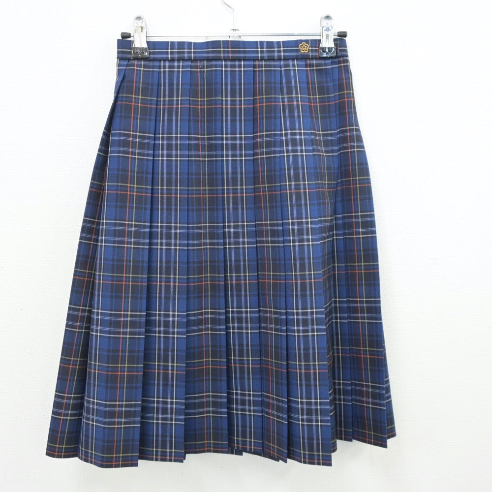 【中古】山口県 梅光学院中学校高等学校 女子制服 5点（シャツ・ニットベスト・スカート）sf013437