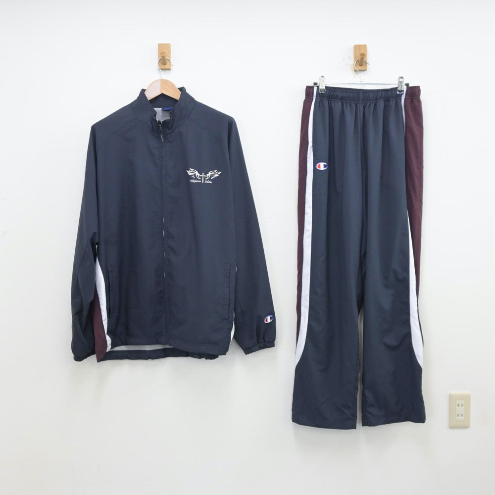 【中古】神奈川県 サレジオ学院高等学校/バスケットボール部ユニフォーム 男子制服 2点（部活ユニフォーム 上下）sf013441