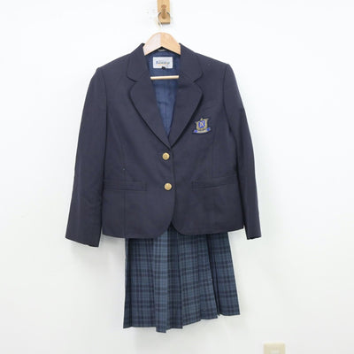 【中古】東京都 中川中学校 女子制服 3点（ブレザー・スカート）sf013442