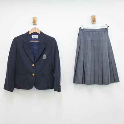 【中古】東京都 中川中学校 女子制服 2点（ブレザー・スカート）sf013443