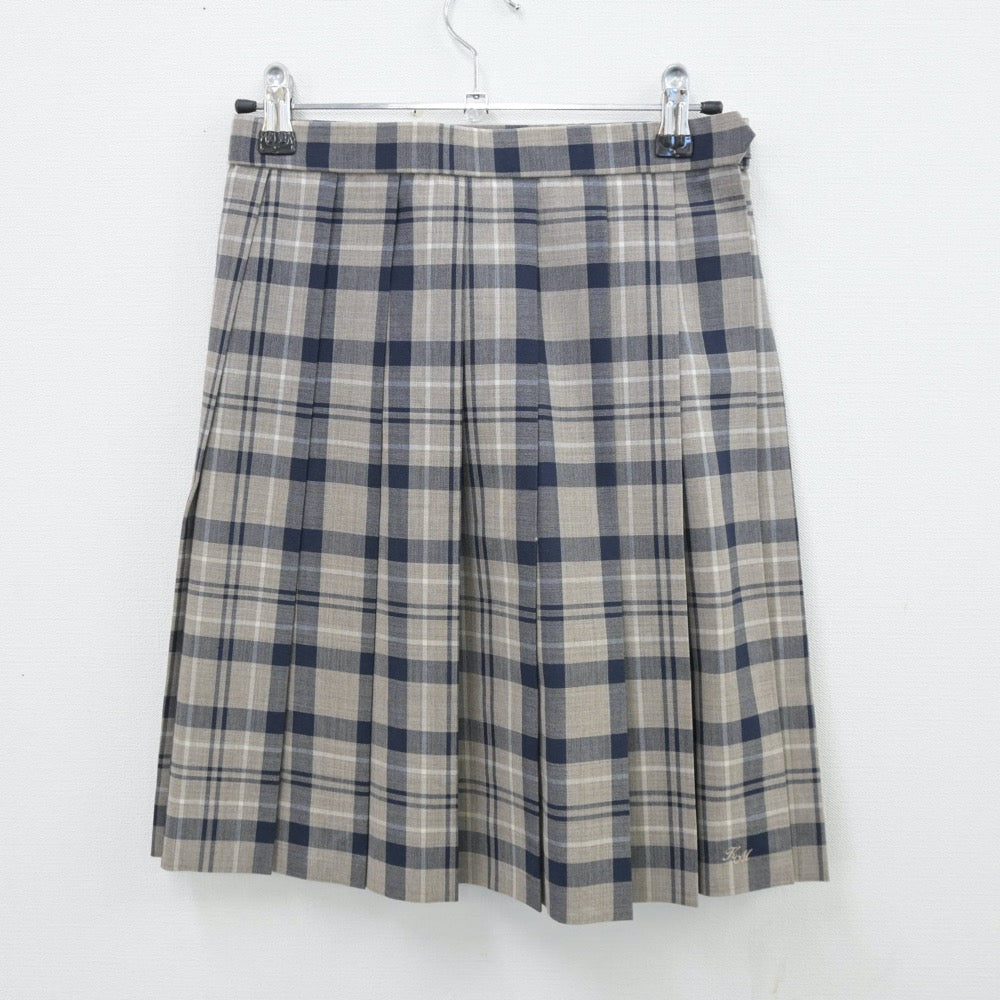 【中古】埼玉県 川越南高等学校 女子制服 3点（ニットベスト・スカート）sf013445