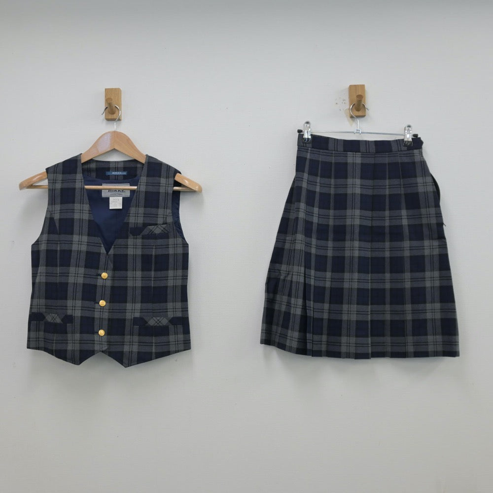 中古制服】大阪府 近畿大学附属高等学校 女子制服 2点（ベスト