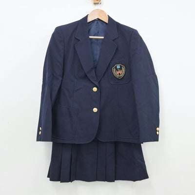 【中古】大阪府 近畿大学附属高等学校 女子制服 3点（ブレザー・ベスト・スカート）sf013448