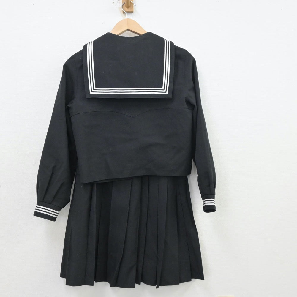 【中古】東京都 富士見中学校 女子制服 3点（セーラー服・スカート）sf013450