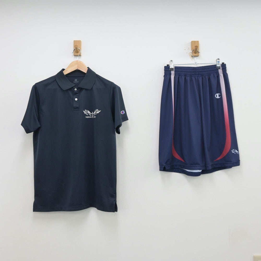 【中古】神奈川県 サレジオ学院高等学校/バスケットボール部ユニフォーム 男子制服 2点（部活ユニフォーム 上下）sf013453