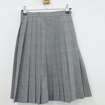 【中古】大阪府 近畿大学附属中学校 女子制服 2点（ニットベスト・スカート）sf013458