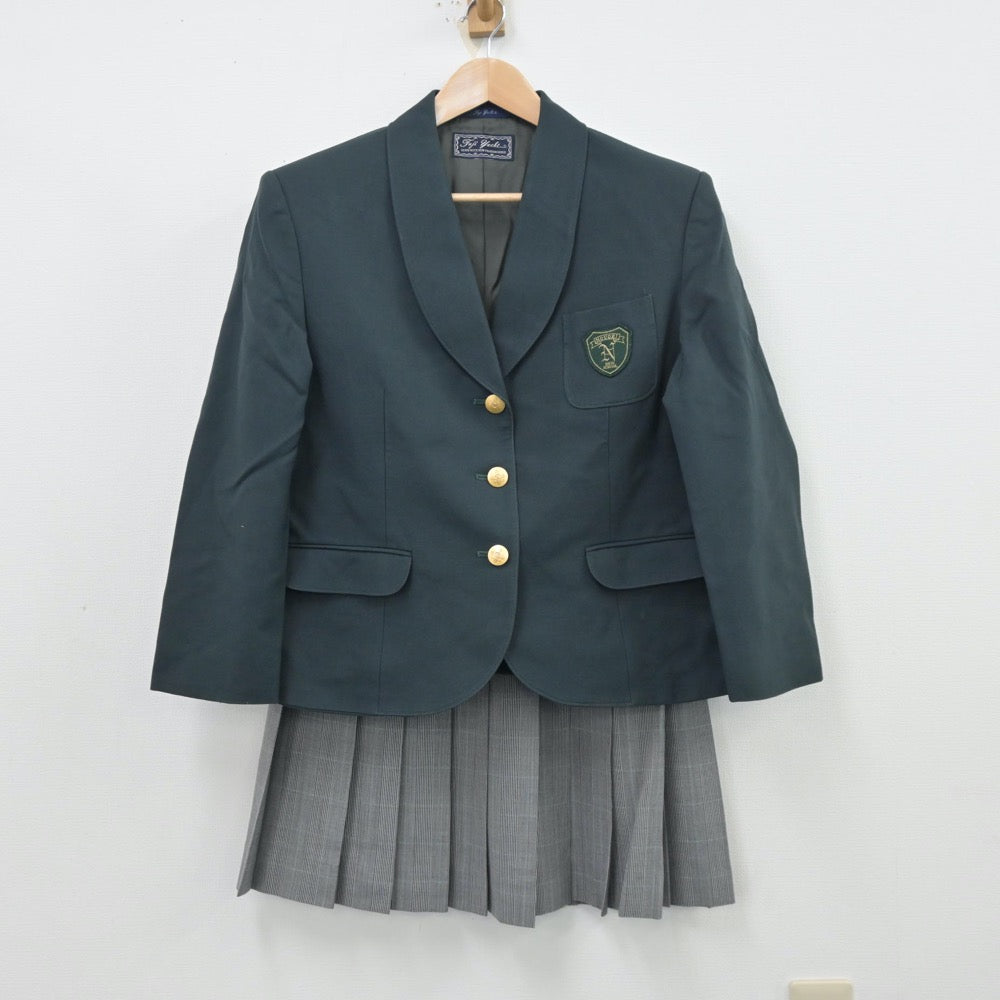 【中古】大阪府 農芸高等学校 女子制服 4点（ブレザー・スカート）sf013459