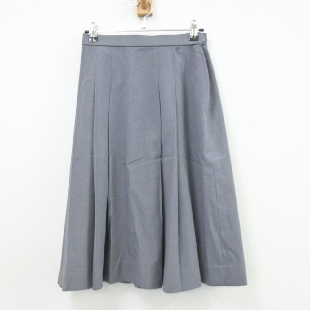 【中古】広島県 駅家中学校 女子制服 2点（ニット・スカート）sf013463