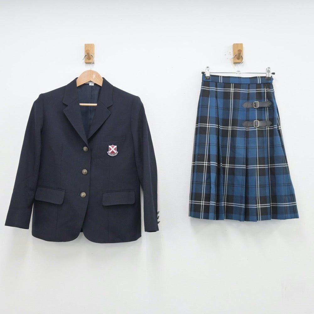 【中古】大阪府 桃山学院高等学校 女子制服 6点（ブレザー・スカート）sf013464