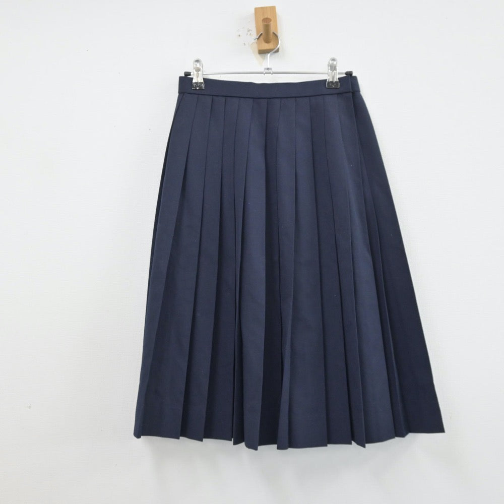 【中古】兵庫県 龍野東中学校 女子制服 3点（シャツ・スカート）sf013469