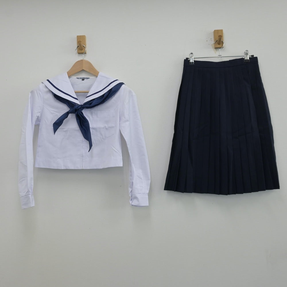 【中古】和歌山県 星林高等学校 女子制服 4点（セーラー服・スカート）sf013473