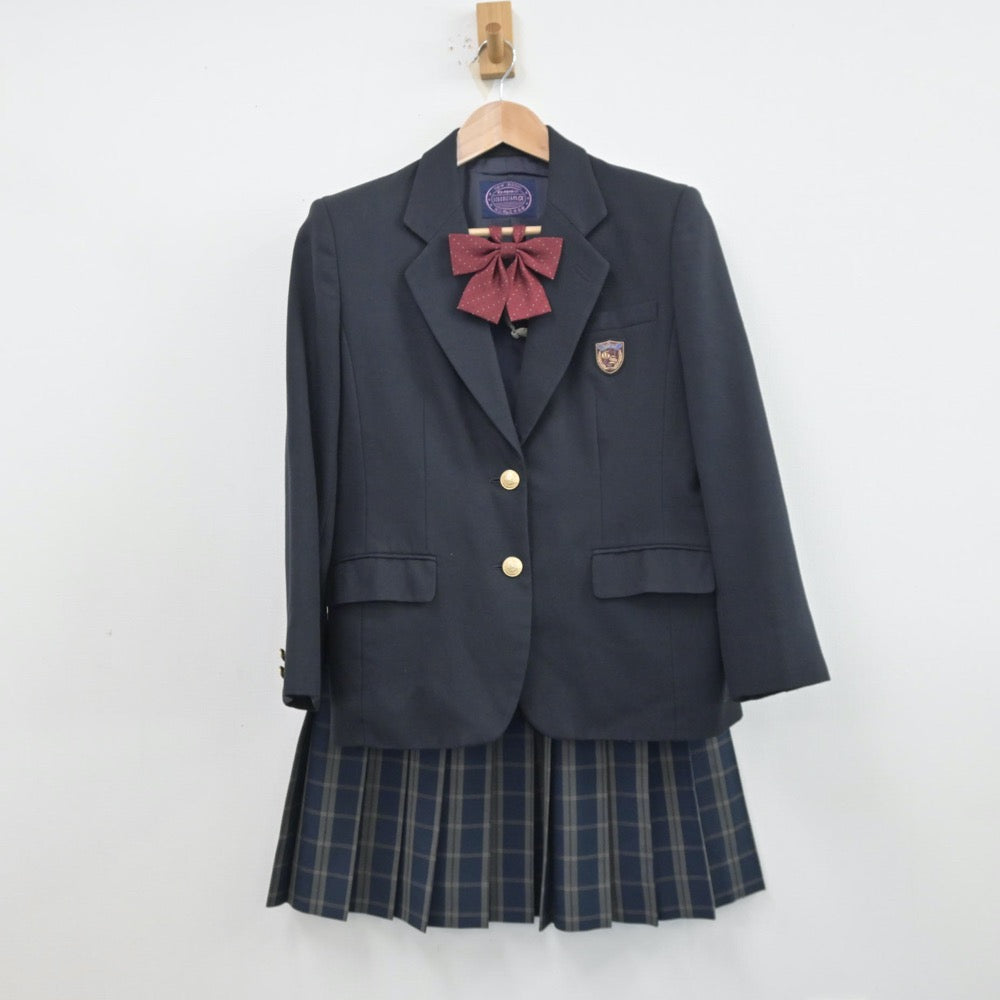 【中古】東京都 都立第五商業高等学校 女子制服 4点（ブレザー・ニット・スカート）sf013477