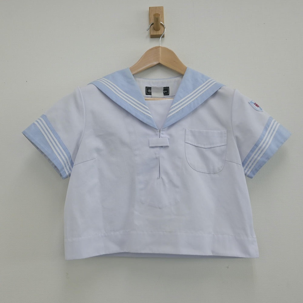 【中古】神奈川県 横浜隼人高等学校 女子制服 2点（セーラー服・ニット）sf013483